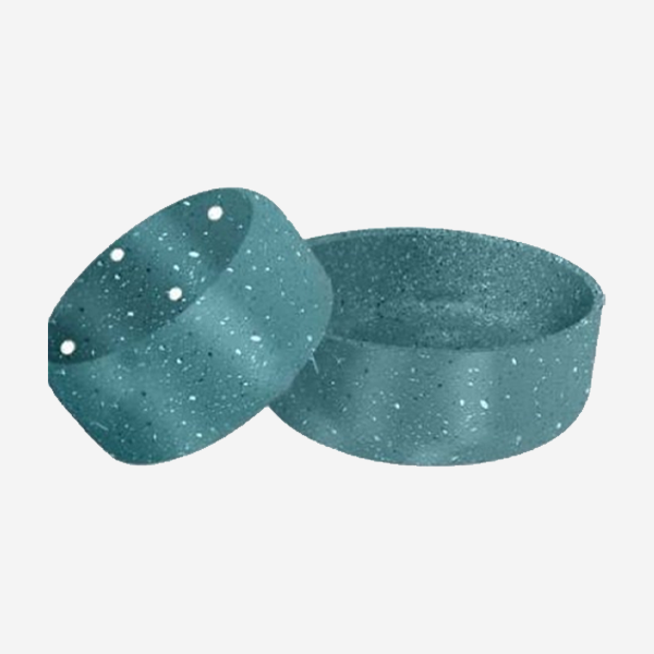 NESTO BOWL  WITH OUTSIDE & INSIDE SPARKLE COLOR