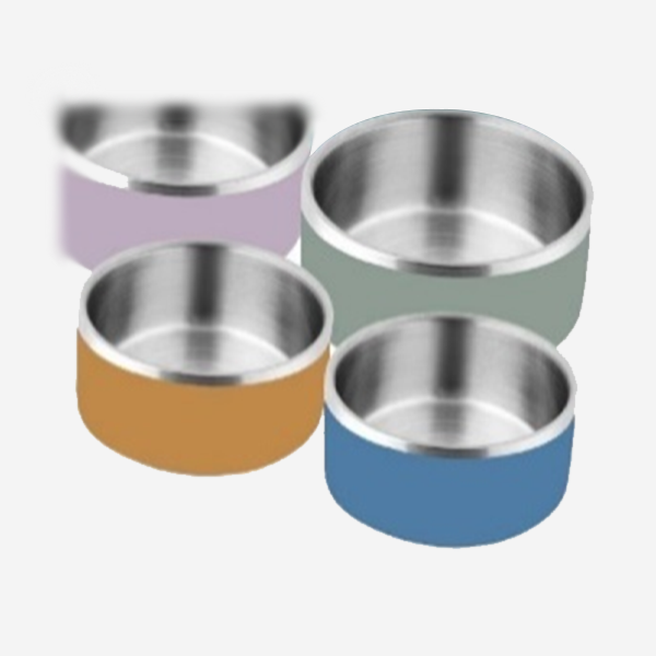 PLUMB BOWL WITH OUTSIDE COLOR AND SILVER TOUCH WITH SILICON BOOT