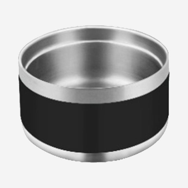 SIBO BOWL WITH  OUTSIDE & INSIDE COLOR AND SILVER TOUCH