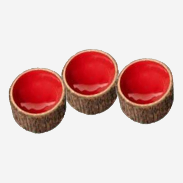 WOODEN DISH UNDER CUT DESIGN