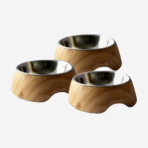 BELLY SHAPE WOODEN DISH WITH NATURAL FINISH