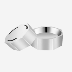 HEXA BOWL WITH INSIDE AND OUTSIDE SPARKLE COLOR